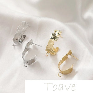 14K Gold Belt Ring Earrings DIY Material Accessory