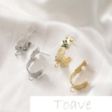 14K Gold Belt Ring Earrings DIY Material Accessory