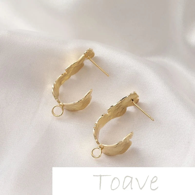 14K Gold Belt Ring Earrings DIY Material Accessory