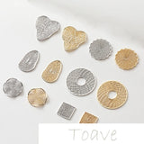 14K Gold-Covered Copper Mesh Earring Material