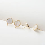 14K Gold-Covered Sea Shell Earrings & DIY Accessories