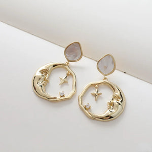 14K Gold-Covered Sea Shell Earrings & DIY Accessories
