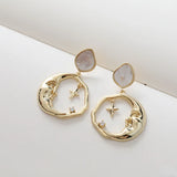 14K Gold-Covered Sea Shell Earrings & DIY Accessories