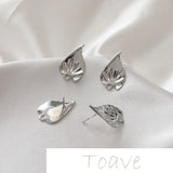 14K Gold-Covered Matte Peach Heart Earrings DIY Hand-Made Earrings
