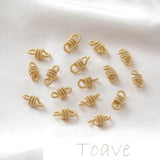 14K Double Sling Ring Twist Connection DIY Earrings Bracelet Necklace