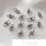 14K Double Sling Ring Twist Connection DIY Earrings Bracelet Necklace