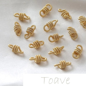 14K Double Sling Ring Twist Connection DIY Earrings Bracelet Necklace