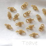 14K Double Sling Ring Twist Connection DIY Earrings Bracelet Necklace