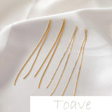 14K Snake Bone Chain Tassel Earring DIY Material