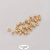 14K Double Wheel Bead Drum Loose Bead DIY Bracelet Accessories