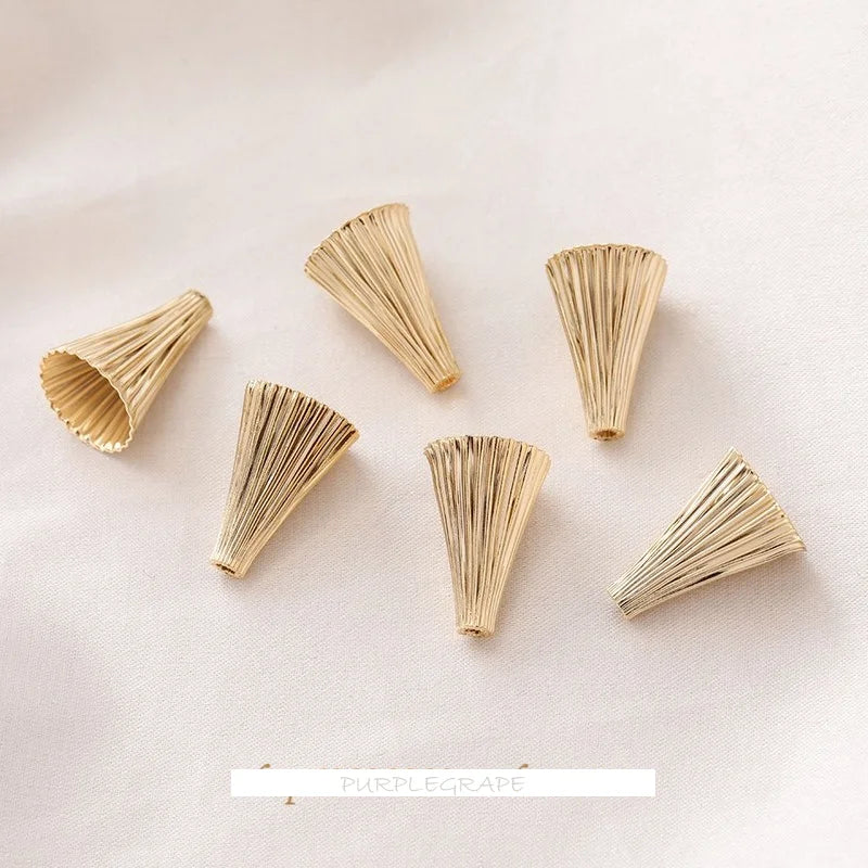 14K Retro Cap DIY Earrings Bracelet Set