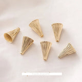 14K Retro Cap DIY Earrings Bracelet Set