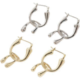 14K U-Shaped Belt Dangle Earrings DIY Hand-Made Material Accessories