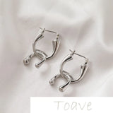 14K U-Shaped Belt Dangle Earrings DIY Hand-Made Material Accessories