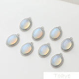 14K Oval Retro Opal Pendant DIY Necklace Bracelet Earrings Accessories