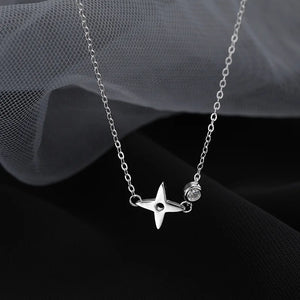 14K Gold-Plated Diamond Pendant Necklace for Women