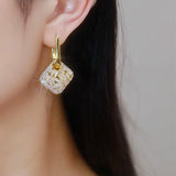 Geometric Zircon Pendant Earrings Women's Dance Party Accessories