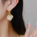 Geometric Zircon Pendant Earrings Women's Dance Party Accessories