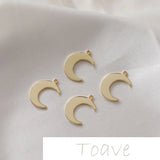 14K Gold-Plated Moon Series DIY Accessories