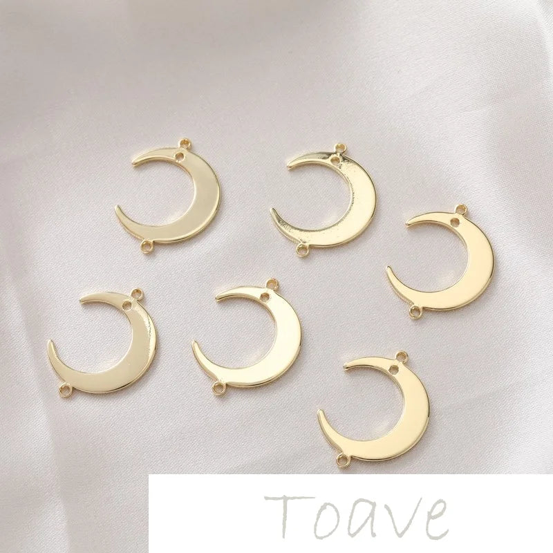 14K Gold-Plated Moon Series DIY Accessories