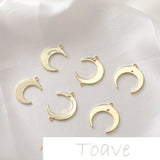 14K Gold-Plated Moon Series DIY Accessories