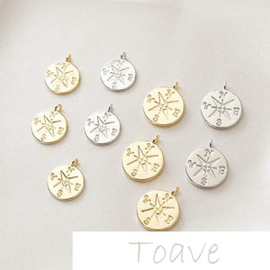14K Gold-Plated Star Tag Pendant for DIY Necklace Bracelet