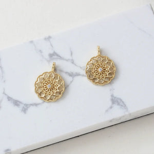 14K Gold-Plated Zircon Pendant DIY Accessory