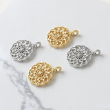 14K Gold-Plated Zircon Pendant DIY Accessory