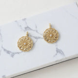 14K Gold-Plated Zircon Pendant DIY Accessory