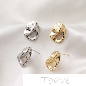 14K Gold-Plated Copper Earrings DIY Accessories