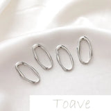 14K Gold-Plated Copper Irregular Oval Frame DIY Link Buckle