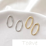 14K Gold-Plated Copper Irregular Oval Frame DIY Link Buckle
