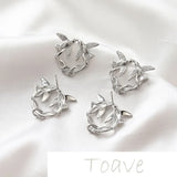 14K Gold-Plated Vintage Bird Earrings - Silver Needle DIY Jewelry Material