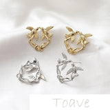 14K Gold-Plated Vintage Bird Earrings - Silver Needle DIY Jewelry Material