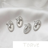 14K Gold-Plated Oval Angel Cupid DIY Pendant Earring Necklace