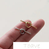 14K Gold-Plated Double Hanging Knotted Peach Heart DIY Earrings Material