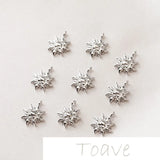 14K Gold-Plated Sun Pendant Earrings Line Material DIY Accessories