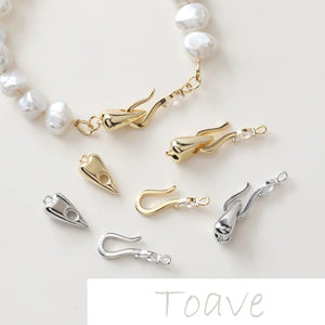 14K Plating Love O+T Buckle Link DIY Beaded Bracelet Necklace