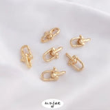 14K U-Shaped Spring Buckle Chain End Connecting Buckle DIY Accessories