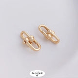 14K U-Shaped Spring Buckle Chain End Connecting Buckle DIY Accessories