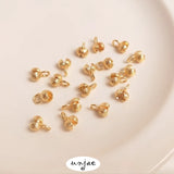 14K Bud-Shaped Bag Buckle for DIY Bracelet Necklace Jewelry