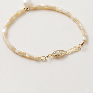 14K Retro Horse Eye Pearl DIY Necklace Bracelet Link Buckle