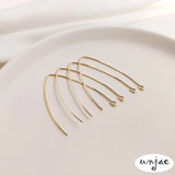 14K Light Copper-Clad V Ear Hook DIY Earrings Accessories