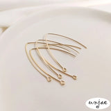 14K Light Copper-Clad V Ear Hook DIY Earrings Accessories