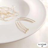 14K Light Copper-Clad V Ear Hook DIY Earrings Accessories
