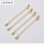 14K Lobster Buckle Chain for DIY Bracelet Necklace
