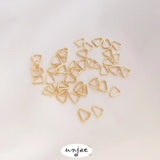 14K Color-Preserving Triangle Clip Buckle Ring DIY Jewelry