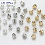 14K Plated Diamond Bead for DIY Necklace and Bracelet