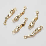 14K Plated Color-Preserving Double Hanging Buckle DIY Necklace Bracelet