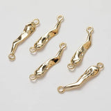 14K Plated Color-Preserving Double Hanging Buckle DIY Necklace Bracelet